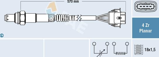 FAE 77154 - Oxygen, Lambda Sensor onlydrive.pro