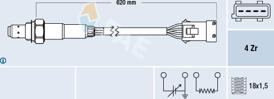 FAE 77164 - Oxygen, Lambda Sensor onlydrive.pro