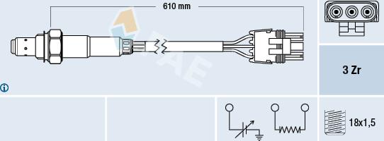 FAE 77118 - Oxygen, Lambda Sensor onlydrive.pro