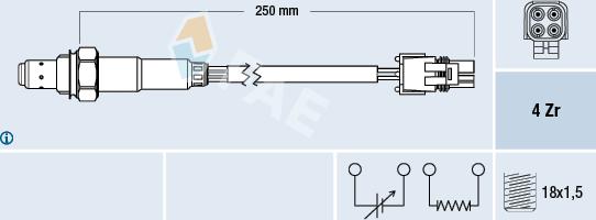 FAE 77129 - Oxygen, Lambda Sensor onlydrive.pro