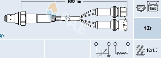 FAE 77124 - Oxygen, Lambda Sensor onlydrive.pro