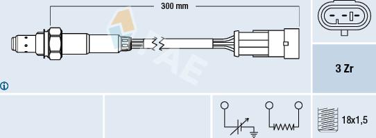 FAE 77121 - Oxygen, Lambda Sensor onlydrive.pro