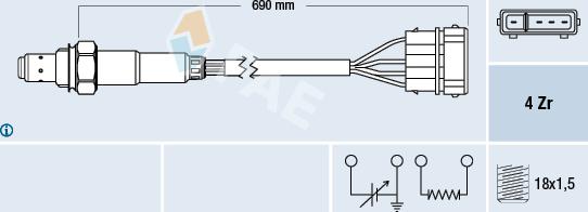 FAE 77128 - Oxygen, Lambda Sensor onlydrive.pro