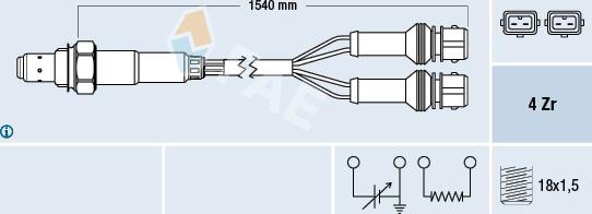 FAE 77127 - Oxygen, Lambda Sensor onlydrive.pro