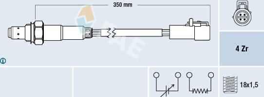 FAE 77170 - Oxygen, Lambda Sensor onlydrive.pro