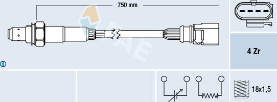 FAE 77399 - Oxygen, Lambda Sensor onlydrive.pro