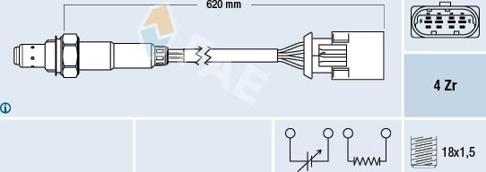 FAE 77396 - Oxygen, Lambda Sensor onlydrive.pro