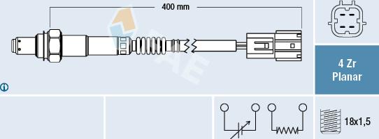 FAE 77392 - Oxygen, Lambda Sensor onlydrive.pro