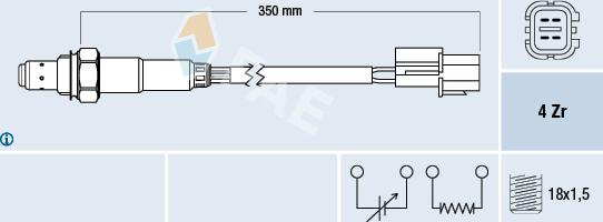 FAE 77343 - Oxygen, Lambda Sensor onlydrive.pro