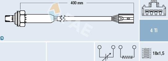 FAE 77357 - Oxygen, Lambda Sensor onlydrive.pro