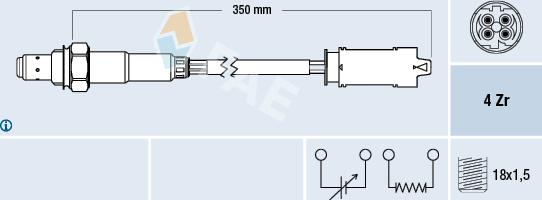 FAE 77368 - Oxygen, Lambda Sensor onlydrive.pro