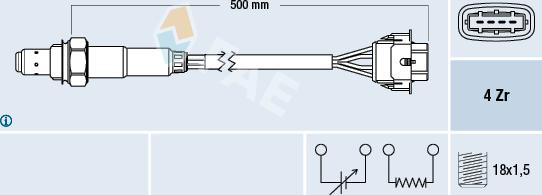 FAE 77303 - Oxygen, Lambda Sensor onlydrive.pro