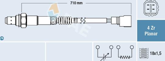 FAE 77311 - Oxygen, Lambda Sensor onlydrive.pro