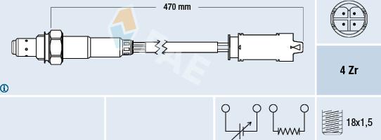 FAE 77326 - Oxygen, Lambda Sensor onlydrive.pro