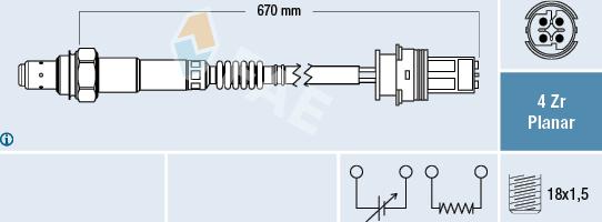 FAE 77328 - Oxygen, Lambda Sensor onlydrive.pro