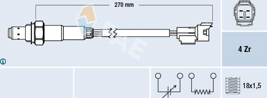 FAE 77296 - Oxygen, Lambda Sensor onlydrive.pro