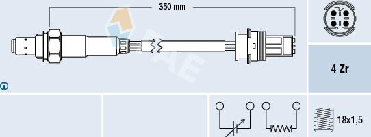 FAE 77243 - Oxygen, Lambda Sensor onlydrive.pro