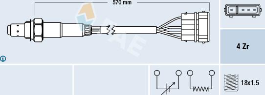 FAE 77239 - Oxygen, Lambda Sensor onlydrive.pro