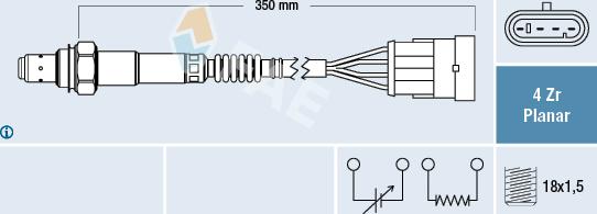 FAE 77223 - Oxygen, Lambda Sensor onlydrive.pro