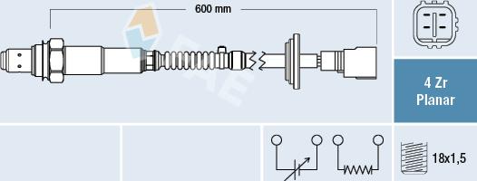 FAE 77780 - Oxygen, Lambda Sensor onlydrive.pro