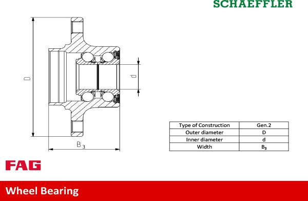 FAG 713 6110 30 - Bearing Kit, wheel hub onlydrive.pro