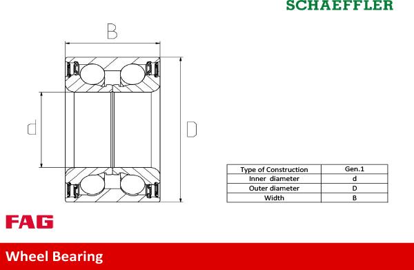 FAG 713 6186 60 - Bearing Kit, wheel hub onlydrive.pro