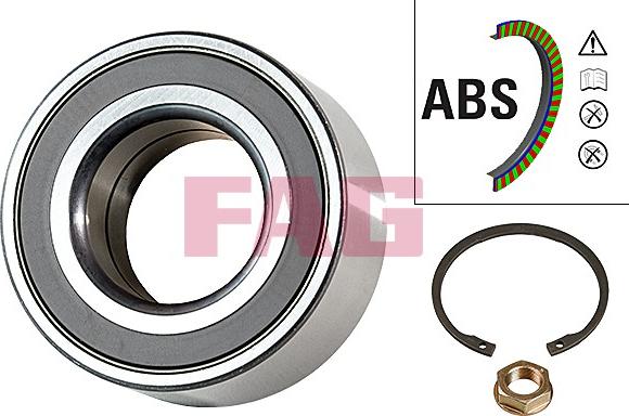 FAG 713 6307 60 - Bearing Kit, wheel hub onlydrive.pro