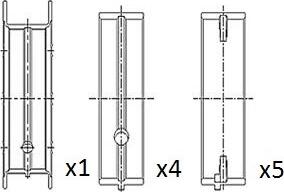 FAI AutoParts BM1049-STD - Pagrindiniai guoliai, alkūninis velenas onlydrive.pro