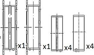 FAI AutoParts BM1055-STD - Pagrindiniai guoliai, alkūninis velenas onlydrive.pro