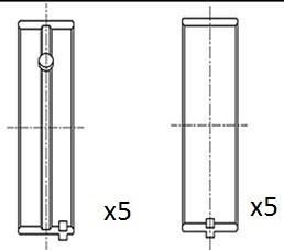 FAI AutoParts BM1069-STD - Pagrindiniai guoliai, alkūninis velenas onlydrive.pro