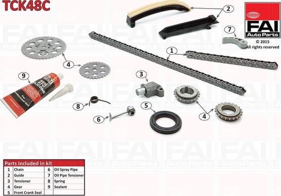 FAI AutoParts TCK48C - Jakoketjusarja onlydrive.pro