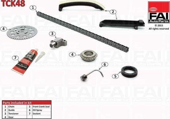 FAI AutoParts TCK48 - Jakoketjusarja onlydrive.pro