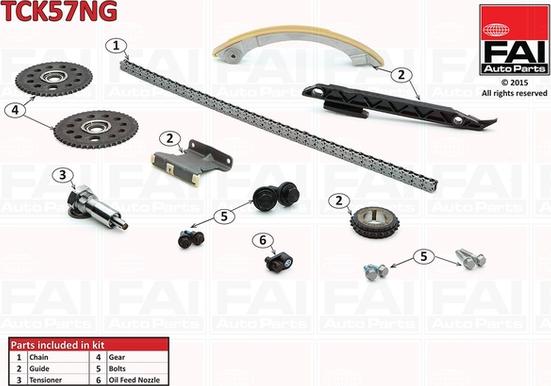 FAI AutoParts TCK57NG - Mootori keti komplekt onlydrive.pro