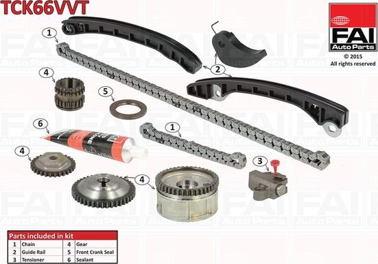 FAI AutoParts TCK66VVT - Mootori keti komplekt onlydrive.pro