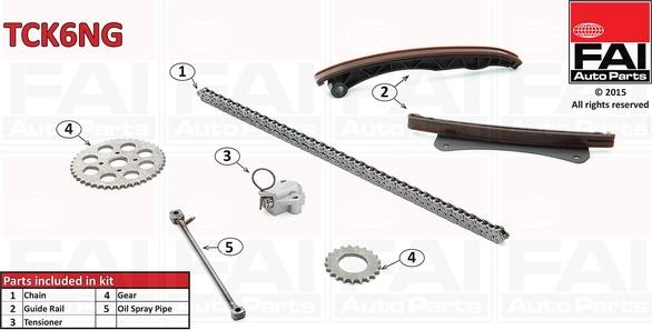 FAI AutoParts TCK6NG - Mootori keti komplekt onlydrive.pro