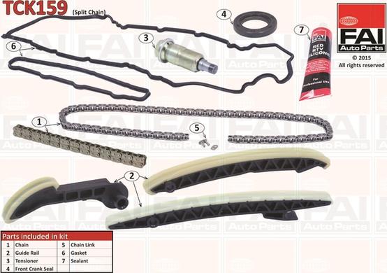 FAI AutoParts TCK159 - Jakoketjusarja onlydrive.pro