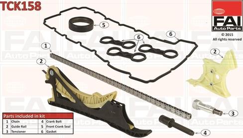 FAI AutoParts TCK158 - Timing Chain Kit onlydrive.pro