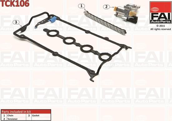 FAI AutoParts TCK106 - Mootori keti komplekt onlydrive.pro