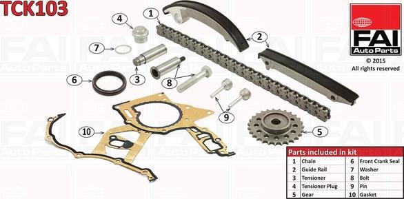 FAI AutoParts TCK103 - Timing Chain Kit onlydrive.pro