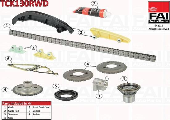 FAI AutoParts TCK130RWD - Mootori keti komplekt onlydrive.pro