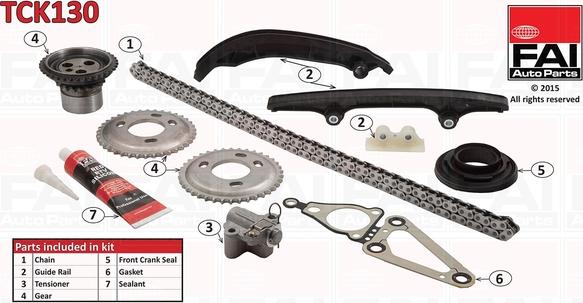 FAI AutoParts TCK130 - Mootori keti komplekt onlydrive.pro