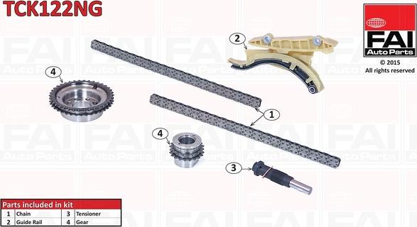 FAI AutoParts TCK122NG - Timing Chain Kit onlydrive.pro