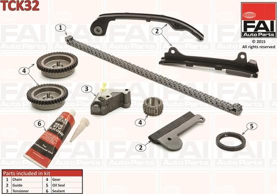 FAI AutoParts TCK32 - Jakoketjusarja onlydrive.pro