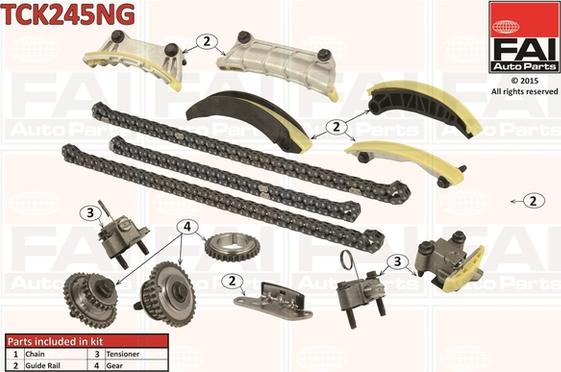 FAI AutoParts TCK245NG - Timing Chain Kit onlydrive.pro