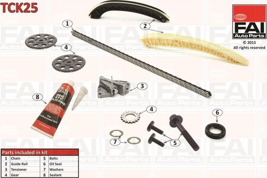 FAI AutoParts TCK25 - Jakoketjusarja onlydrive.pro