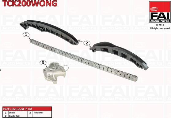 FAI AutoParts TCK200WONG - Комплект цепи привода распредвала onlydrive.pro