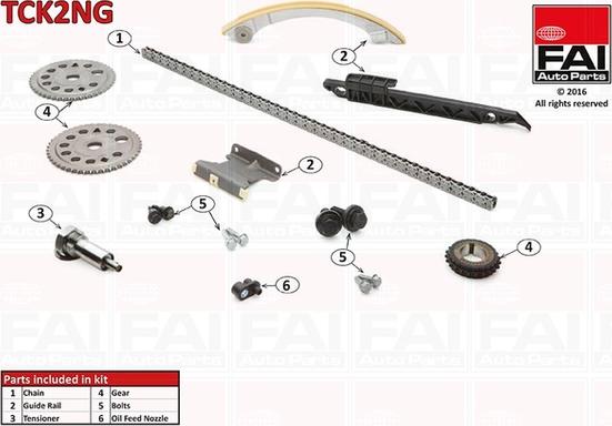 FAI AutoParts TCK2NG - Mootori keti komplekt onlydrive.pro