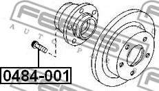 Febest 0484-001 - Rato varžtas onlydrive.pro