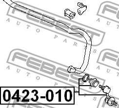 Febest 0423-010 - Rod / Strut, stabiliser onlydrive.pro