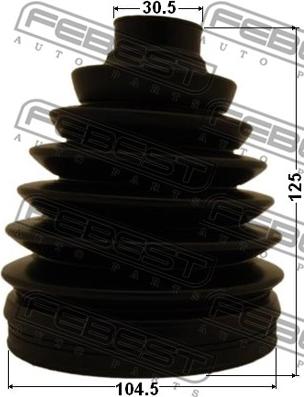 Febest 0117P-KUN26 - Bellow, drive shaft onlydrive.pro